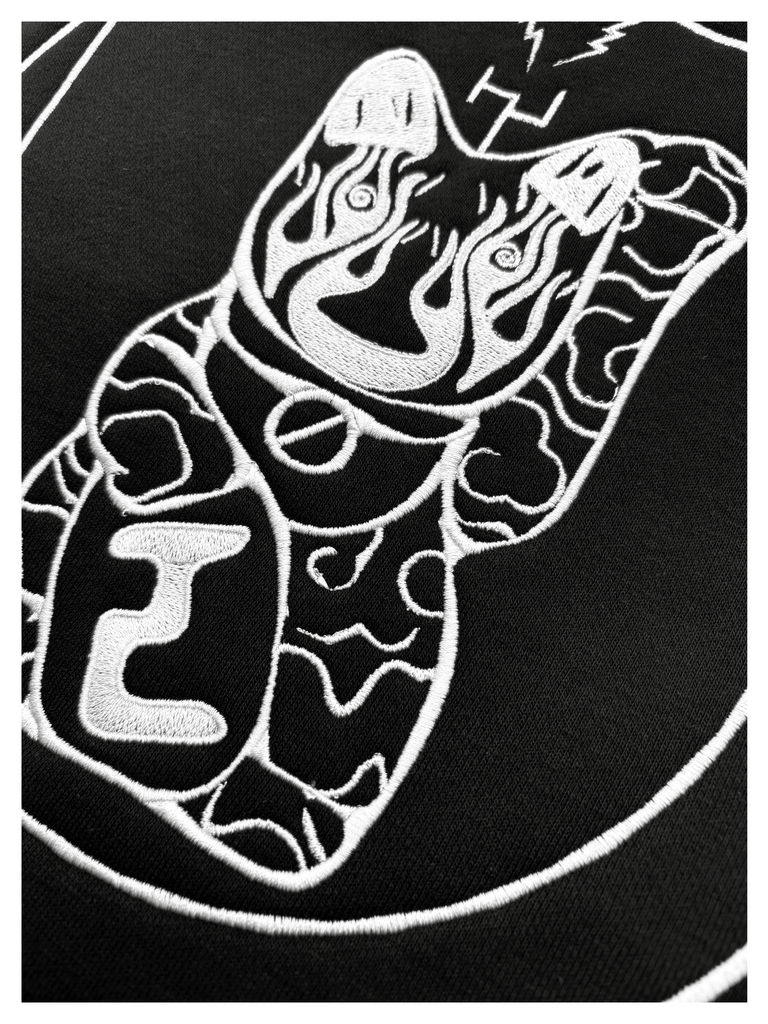 Hyperdub - 3rd Ear Cat - Embroidered Hoodie