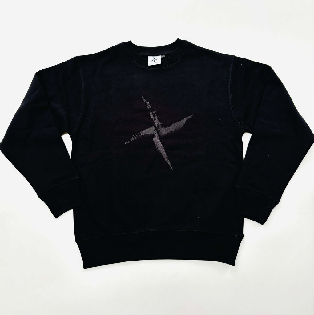 Burial - Embroidered Black Sweatshirt