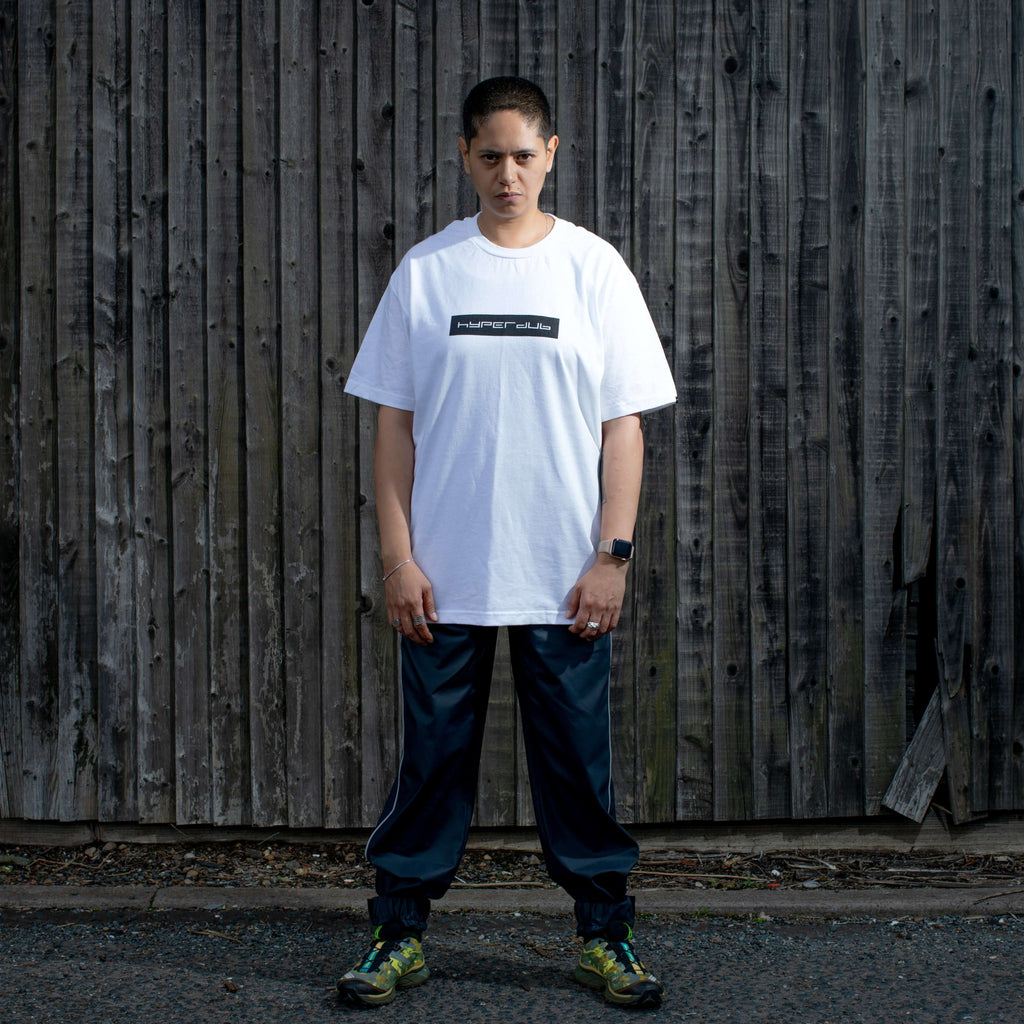 T-shirt blanc avec logo Hyperdub