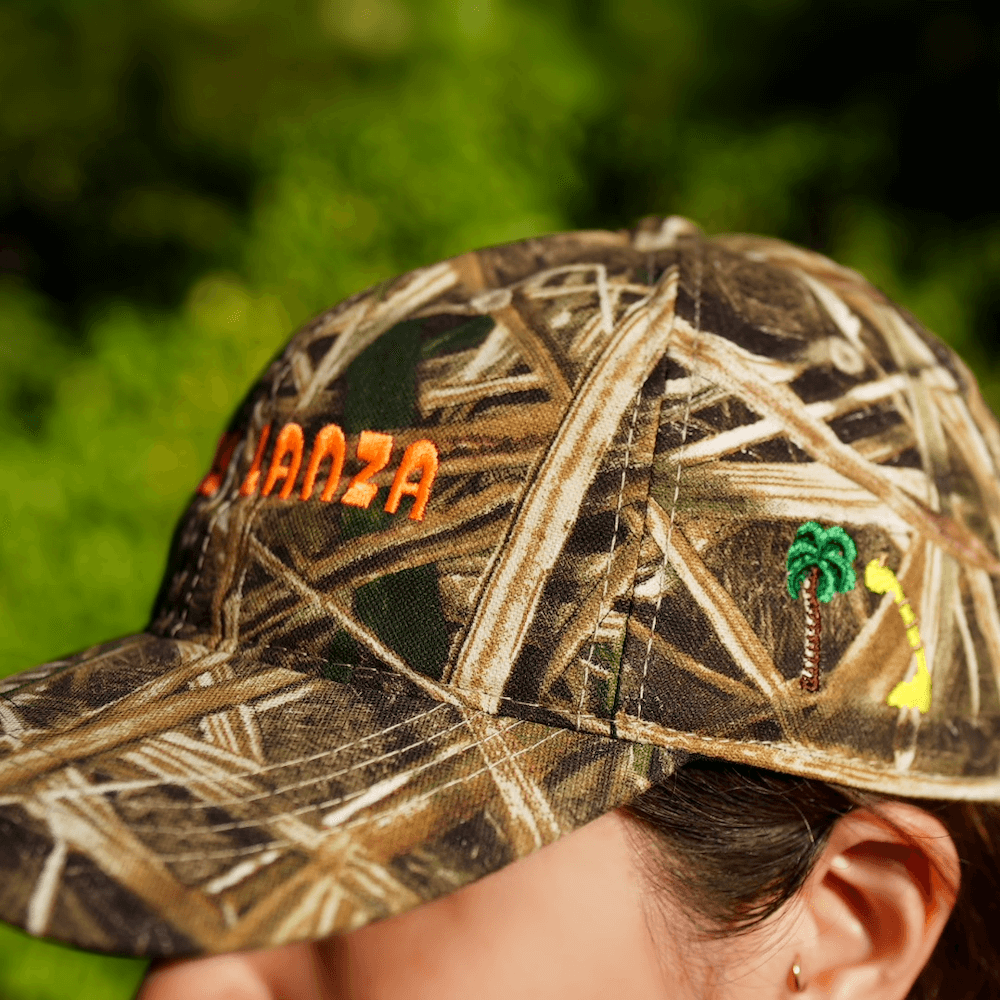 Camo hat from Jessy Lanza