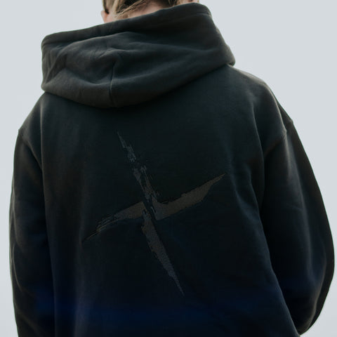 Burial -  Embroidered zip Hoodie