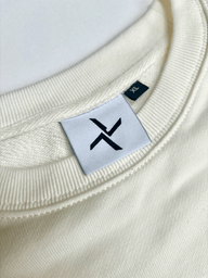 Burial - Embroidered Off-White Sweatshirt