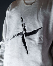 Burial - Embroidered Ash Sweatshirt