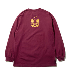 Hyperdub Burgundy Long Sleeve T-Shirt